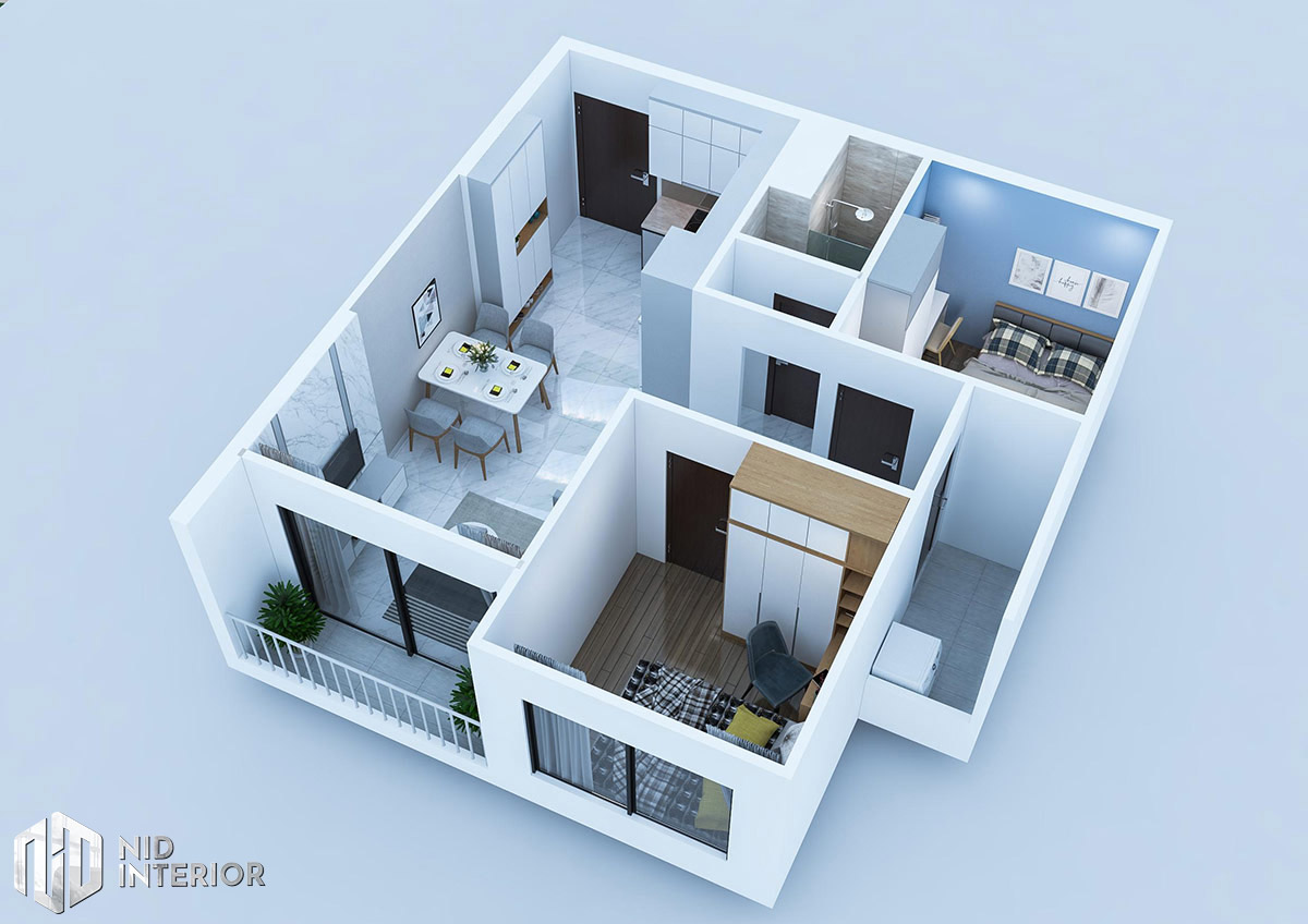 Modern Interior Design Of 2 Bedroom Apartment Nid Arco