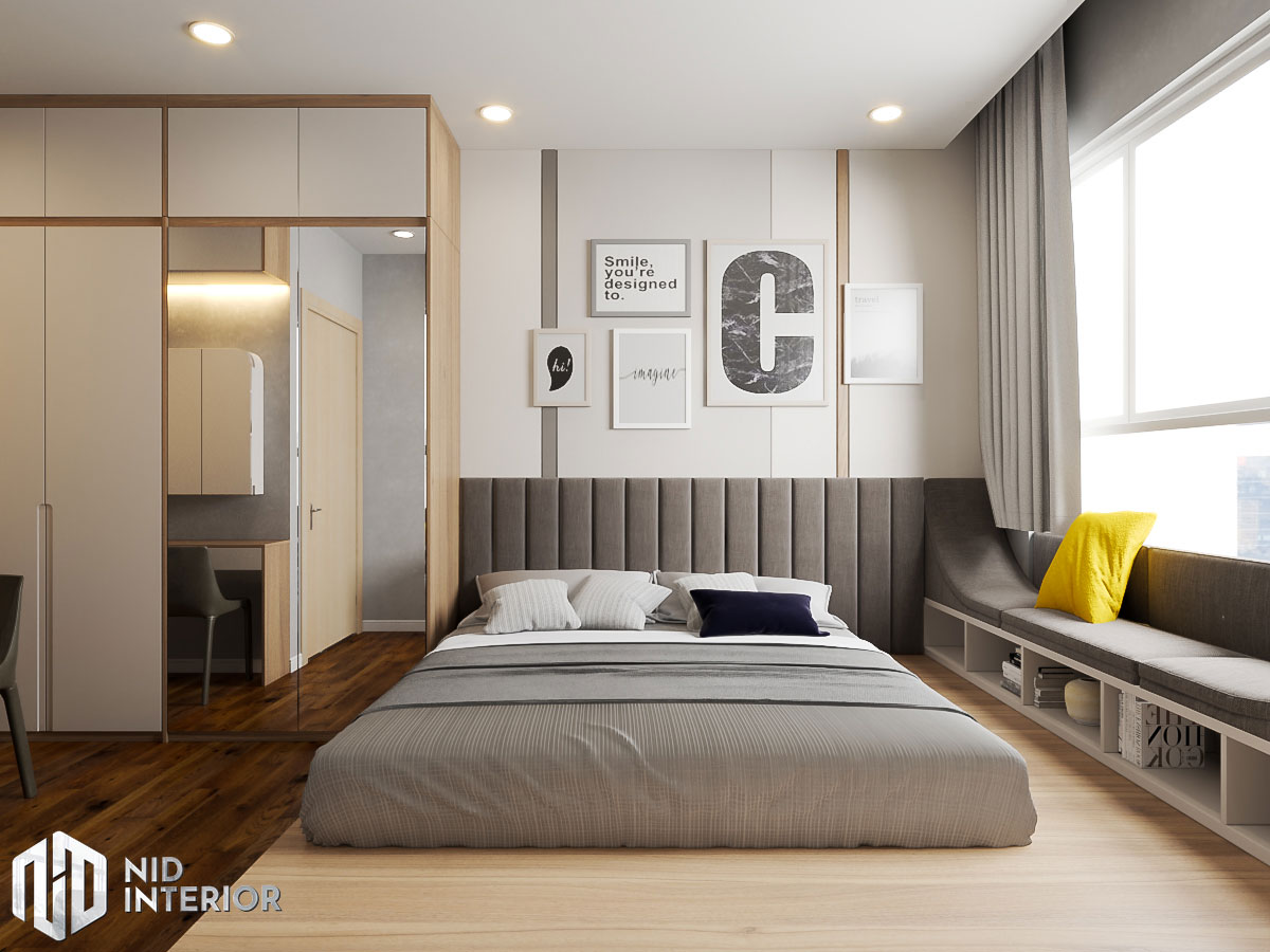 Thiết kế nội thất căn hộ Sunrise Riverside - Phòng ngủ Master