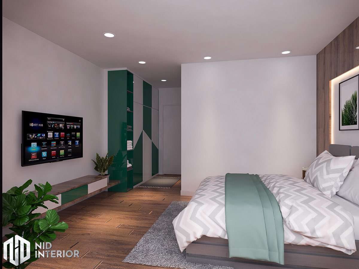 Thiết kế nội thất nhà phố 4mx18m - Phòng ngủ