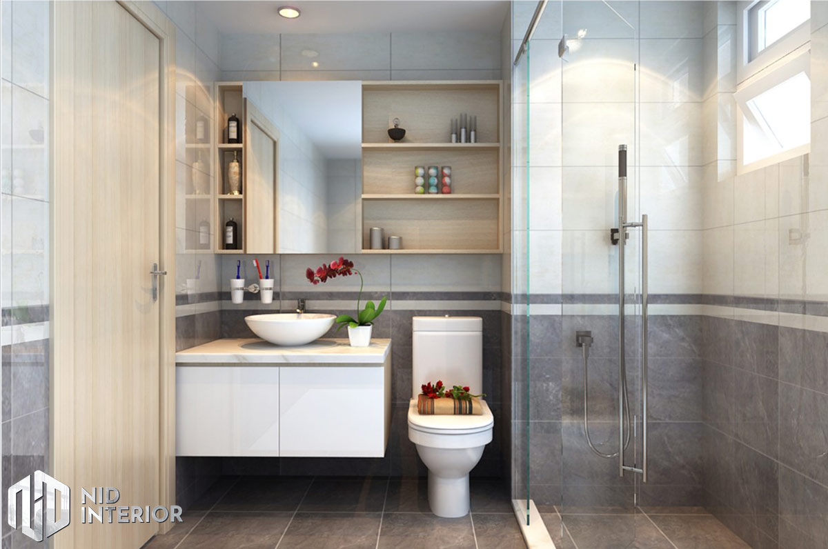 Thiết kế nội thất nhà phố 4mx18m - Phòng vệ sinh