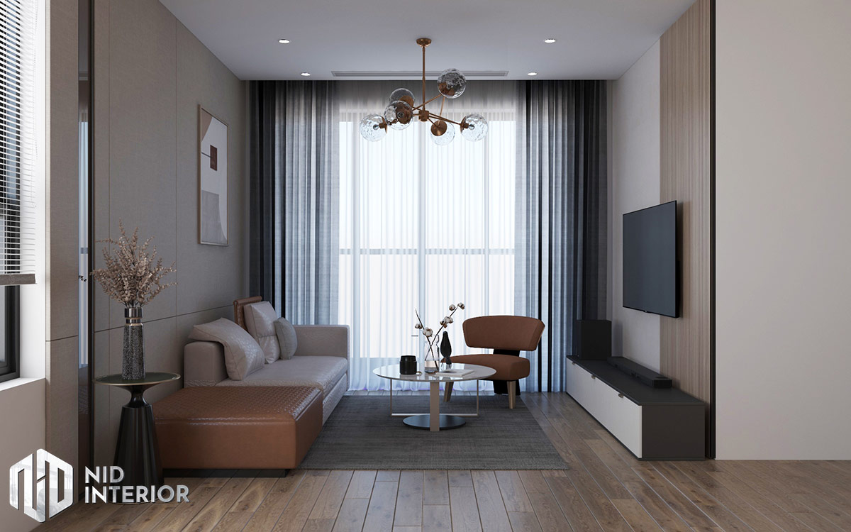 Thiết kế nội thất căn hộ Diamond Celadon City - Phòng khách