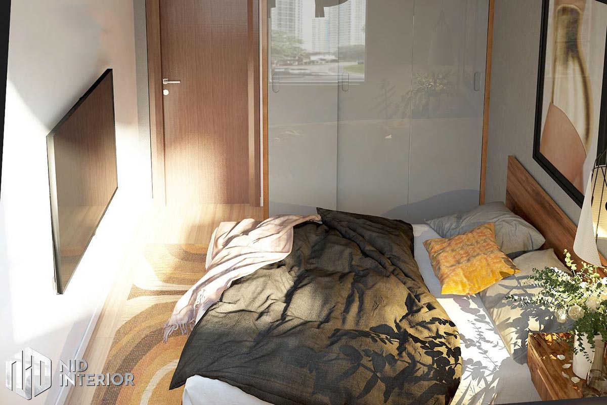 Thiết kế nội thất căn hộ Thủ Thiêm Dragon - Phòng ngủ