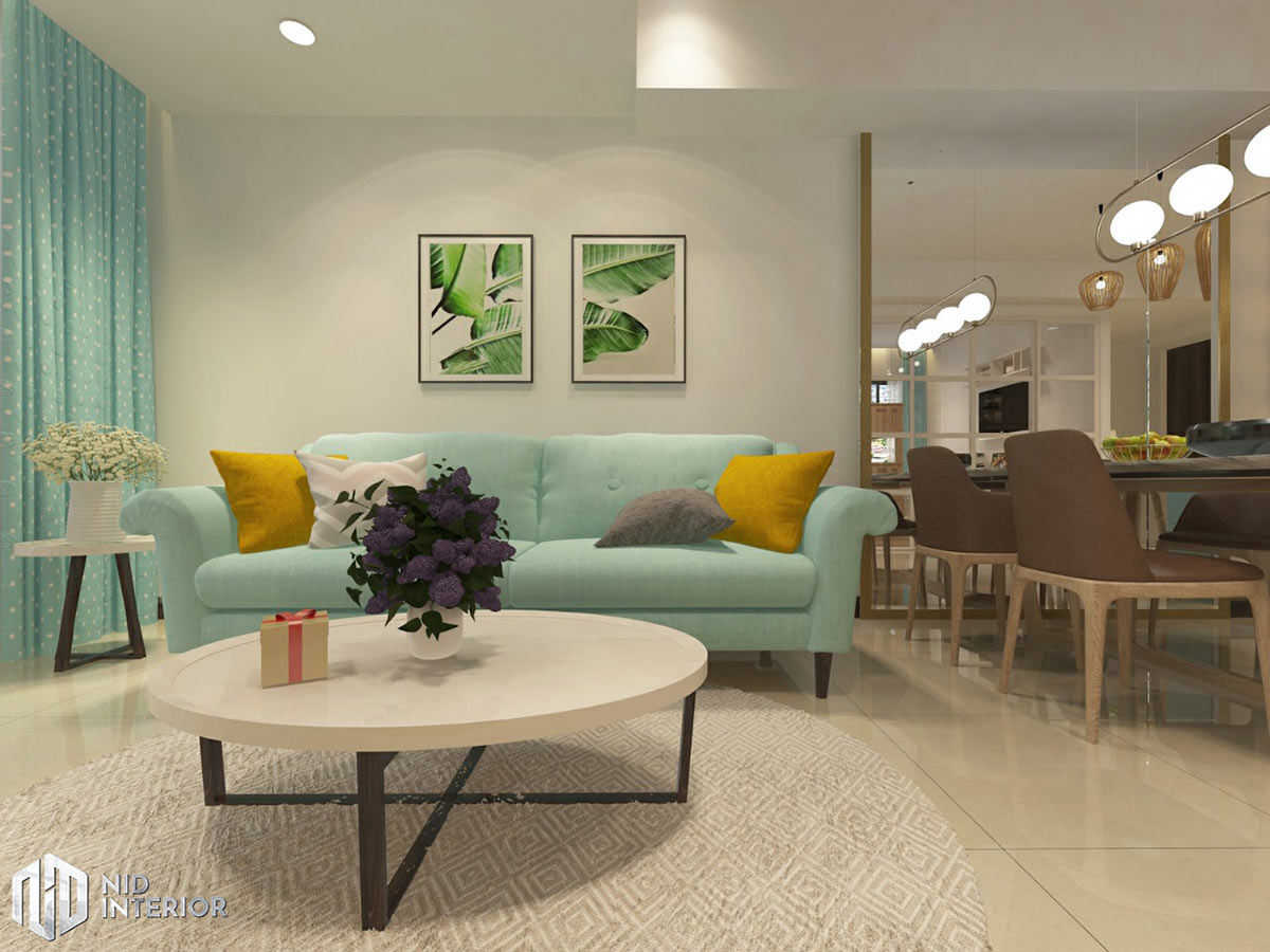 Thiết kế nội thất căn hộ Saigon South Residences - Phòng khách