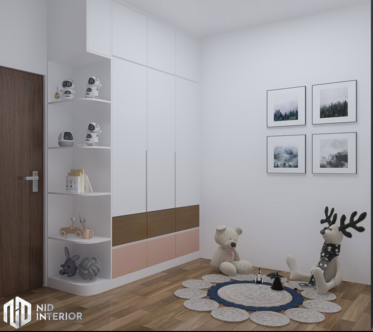 Thiết kế nội thất căn hộ Centum Wealth 2 phòng ngủ - Phòng trẻ em