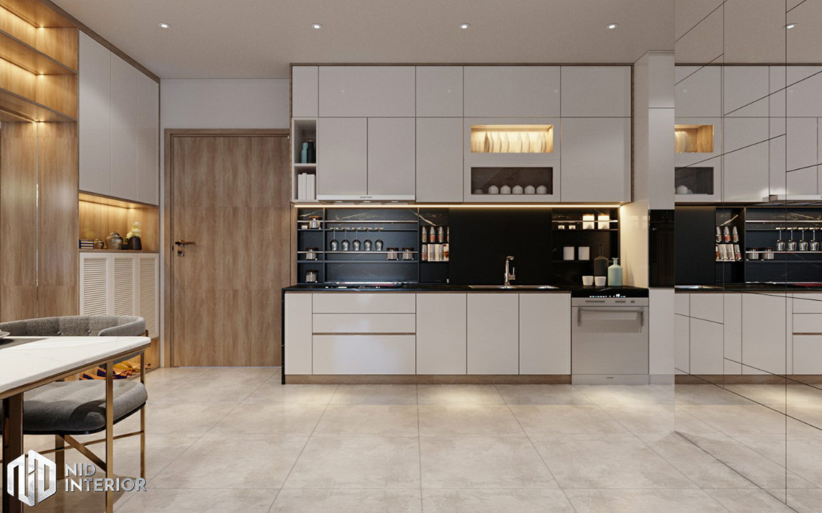 Thiết kế nội thất căn hộ De Capella 50m2 - Khu bếp