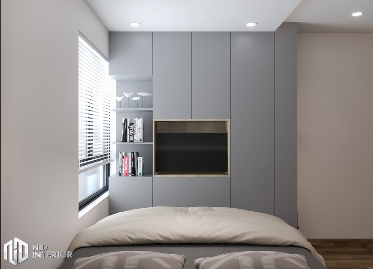 Thiết kế nội thất căn hộ Centum Wealth 68m2 - Phòng ngủ master