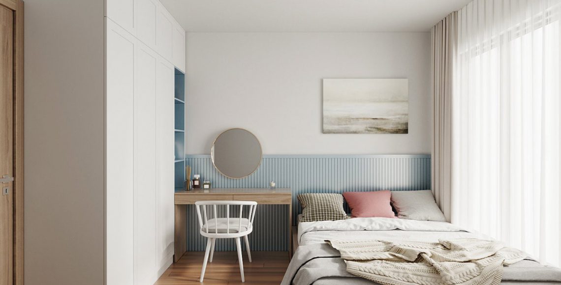 Thiết kế nội thất căn hộ Vinhomes Grand Park - Phòng ngủ