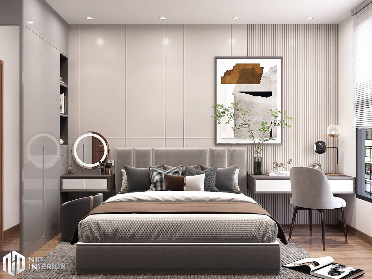 Thiết kế nội thất căn hộ Asiana Capella - Phòng ngủ master