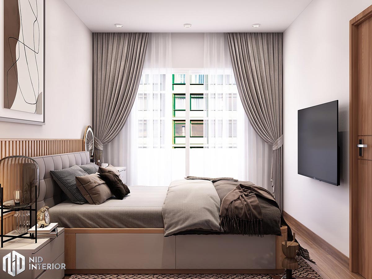 Thiết kế nội thất căn hộ Dream Home 65m2 - Phòng ngủ master