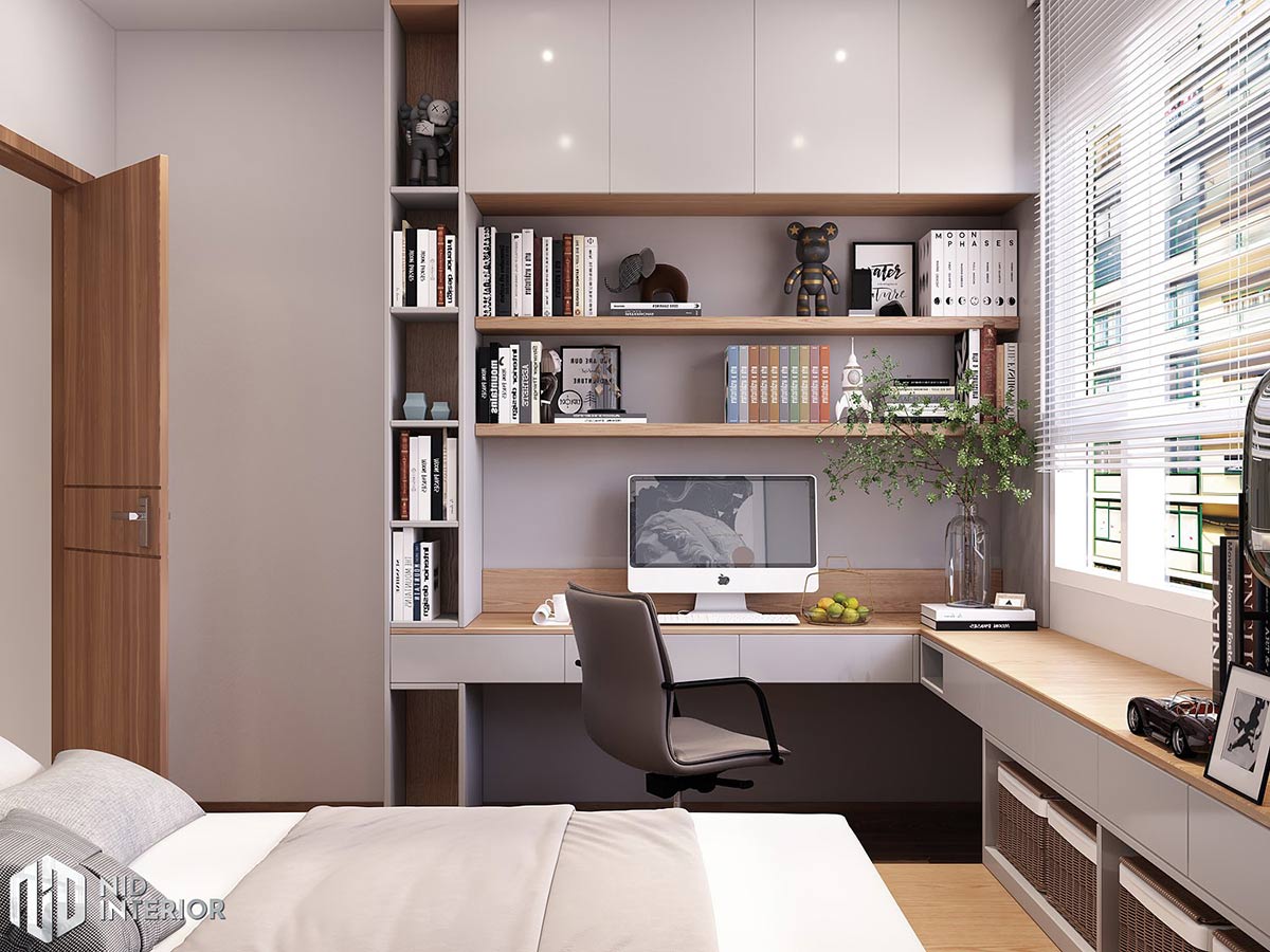Thiết kế nội thất căn hộ Dream Home 65m2 - Phòng ngủ nhỏ