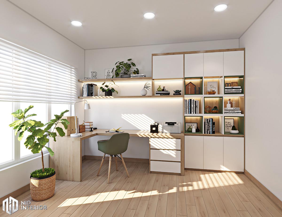 Thiết kế nội thất căn hộ Vinhomes Origami - Phòng làm việc