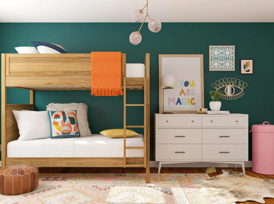 7 lợi ích tuyệt vời của giường tầng dành phòng ngủ trẻ em
